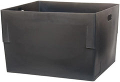 Bayhead Products - Gray Polyethylene Tote Container - Nesting, 26" Long x 22" Wide x 17" High - Benchmark Tooling