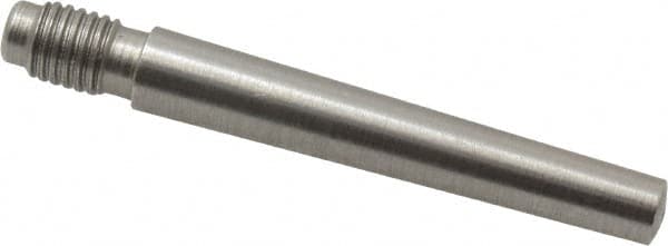 Value Collection - Size 4, 0.248" Large End Diam, Passivated Stainless Steel 1/4-28 Threaded Taper Pin - Grade 303, 18-8, 1-1/2 Pin Length - Benchmark Tooling