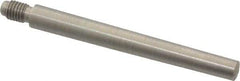 Value Collection - Size 5, 0.287" Large End Diam, Passivated Stainless Steel 1/4-28 Threaded Taper Pin - Grade 303, 18-8, 2-1/2 Pin Length - Benchmark Tooling