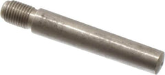 Value Collection - Size 7, 0.407" Large End Diam, Passivated Stainless Steel 3/8-24 Threaded Taper Pin - Grade 303, 18-8, 2-1/2 Pin Length - Benchmark Tooling