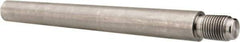 Value Collection - Size 9, 0.589" Large End Diam, Passivated Stainless Steel 1/2-20 Threaded Taper Pin - Grade 303, 18-8, 5 Pin Length - Benchmark Tooling