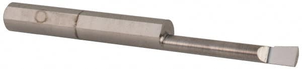 Scientific Cutting Tools - 0.12" Min Bore Diam, 0.8" Max Bore Depth, 3/16 Shank Diam, Boring Bar - Benchmark Tooling