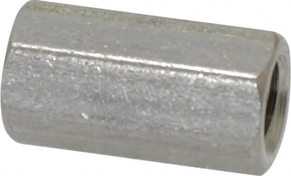 Electro Hardware - #8-32, 1/2" OAL, 1/4" Across Flats, Stainless Steel Hex Female Circuit Board Standoffs - 1/2" Body Length, Bright Finish - Benchmark Tooling