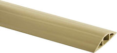 Hubbell Wiring Device-Kellems - 1 Channel, 10 Ft Long, 7.9mm Max Compatible Cable Diam, Beige PVC On Floor Cable Cover - 2-3/4" Overall Width x 13.5mm Overall Height, 15.2mm Channel Width x 7.9mm Channel Height - Benchmark Tooling