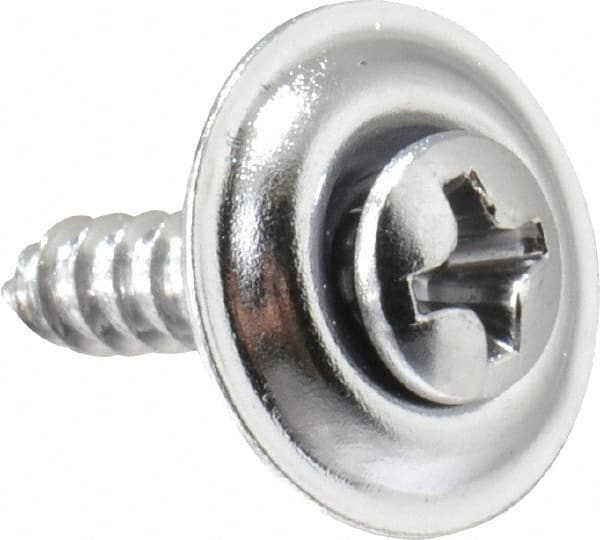 Value Collection - #6 Sems Oval Head Phillips Sheet Metal Screw - Steel, 5/8" OAL, Grade 2 - Benchmark Tooling