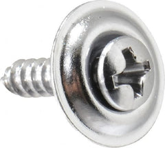 Value Collection - #6 Sems Oval Head Phillips Sheet Metal Screw - Steel, 5/8" OAL, Grade 2 - Benchmark Tooling