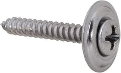 Value Collection - #6 Sems Oval Head Phillips Sheet Metal Screw - Steel, 1" OAL, Grade 2 - Benchmark Tooling