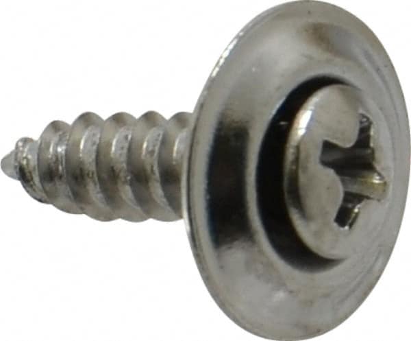 Value Collection - #8 Sems Oval Head Phillips Sheet Metal Screw - Steel, 5/8" OAL, Grade 2 - Benchmark Tooling