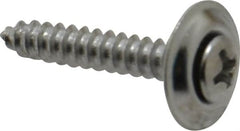 Value Collection - #8 Sems Oval Head Phillips Sheet Metal Screw - Steel, 1" OAL, Grade 2 - Benchmark Tooling