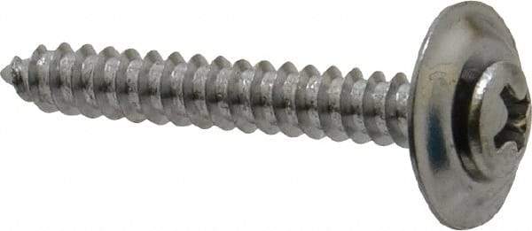 Value Collection - #8 Sems Oval Head Phillips Sheet Metal Screw - Steel, 1-1/4" OAL, Grade 2 - Benchmark Tooling