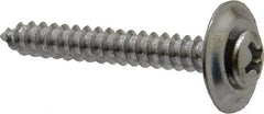 Value Collection - #8 Sems Oval Head Phillips Sheet Metal Screw - Steel, 1-1/4" OAL, Grade 2 - Benchmark Tooling