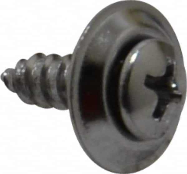 Value Collection - #10 Sems Oval Head Phillips Sheet Metal Screw - Steel, 5/8" OAL, Grade 2 - Benchmark Tooling