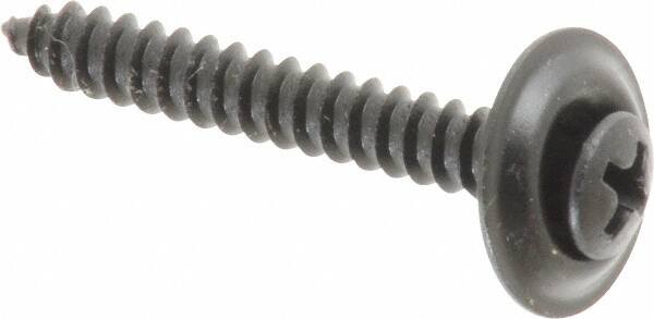 Value Collection - #8 Sems Oval Head Phillips Sheet Metal Screw - Steel, 1-1/4" OAL, Grade 2 - Benchmark Tooling