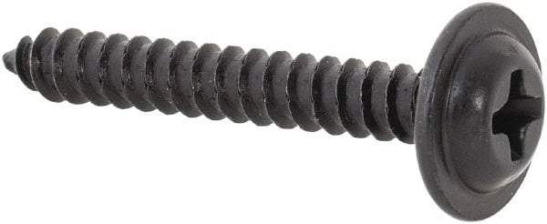 Au-Ve-Co Products - #6 Flat Head Phillips Sheet Metal Screw - Steel, 1" OAL, Grade 2 - Benchmark Tooling