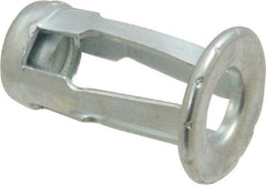 Au-Ve-Co Products - 1/4-20 UNC Thread, Zinc Plated, Steel, Screwdriver Installed Rivet Nut - 3/16 to 3/8" Grip, 5/8" Flange Diam, 0.919" Long - Benchmark Tooling