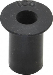 Au-Ve-Co Products - #10-32, 0.562" Diam x 0.04" Thick Flange, Rubber Insulated Rivet Nut - UNF Thread, Neoprene, 5/8" Long x 0.377" Body Diam, 0.665" OAL - Benchmark Tooling