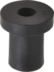 Au-Ve-Co Products - 1/4-20, 0.74" Diam x 0.187" Thick Flange, Rubber Insulated Rivet Nut - UNC Thread, Neoprene, 0.642" Long x 1/2" Body Diam, 0.829" OAL - Benchmark Tooling