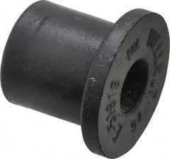 Au-Ve-Co Products - 5/16-18, 7/8" Diam x 1/8" Thick Flange, Rubber Insulated Rivet Nut - UNC Thread, Neoprene, 0.6" Long x 0.62" Body Diam, 0.725" OAL - Benchmark Tooling