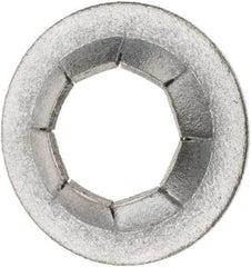 Value Collection - 3/4" OD, Spring Steel Push Nut - Zinc-Plated, 3/8" Shaft Diam - Benchmark Tooling