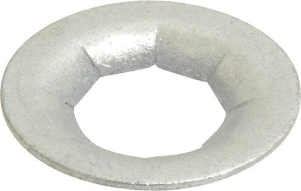 Au-Ve-Co Products - 1" OD, Spring Steel Push Nut - Zinc-Plated, 1/2" Shaft Diam - Benchmark Tooling