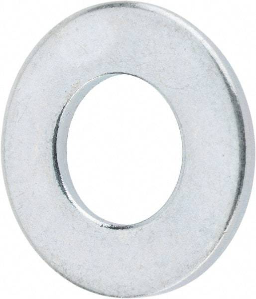 Value Collection - 5/16" Screw, Steel SAE Flat Washer - 11/32" ID x 11/16" OD, 1/16" Thick, Zinc-Plated Finish - Benchmark Tooling