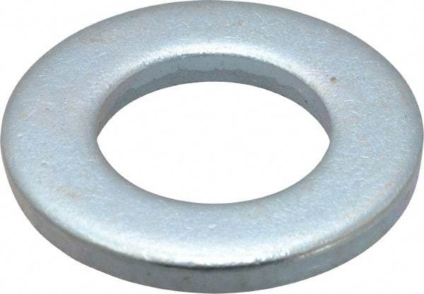 Value Collection - 3/4" Screw, Steel SAE Flat Washer - 13/16" ID x 1-1/2" OD, 9/64" Thick, Zinc-Plated Finish - Benchmark Tooling