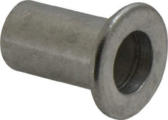 Value Collection - 3/8-16, 0.03 to 0.115" Grip, 1/2" Drill, Aluminum Standard Rivet Nut - Flat Head - Benchmark Tooling