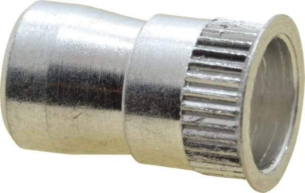 Marson - #6-32, 3/8" OAL, Thread-Sert Threaded Insert - 0.221" Hole Diam, 1/4" Head Diam, Aluminum - Benchmark Tooling