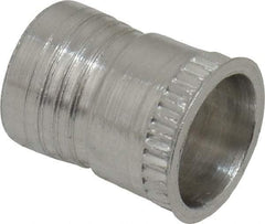 Marson - #10-32, 3/8" OAL, Thread-Sert Threaded Insert - 0.281" Hole Diam, 0.314" Head Diam, Aluminum - Benchmark Tooling