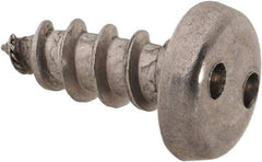 Made in USA - #10 Pan Head Spanner Sheet Metal Screw - Stainless Steel, 1/2" Length Under Head, Grade 18-8 - Benchmark Tooling