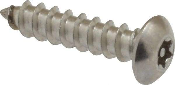Value Collection - #8 Button Head Torx Sheet Metal Screw - Stainless Steel, 3/4" Length Under Head, Grade 18-8, T15 Drive - Benchmark Tooling