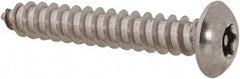 Value Collection - #8 Button Head Torx Sheet Metal Screw - Stainless Steel, 1" Length Under Head, Grade 18-8, T15 Drive - Benchmark Tooling