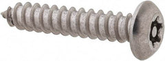 Value Collection - #10 Button Head Torx Sheet Metal Screw - Stainless Steel, 1" Length Under Head, Grade 18-8, T25 Drive - Benchmark Tooling