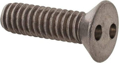 Made in USA - #12-24 UNC, 3/4" OAL Spanner Drive Machine Screw - Flat Head, Grade 18-8 Stainless Steel, Uncoated, Without Washer - Benchmark Tooling