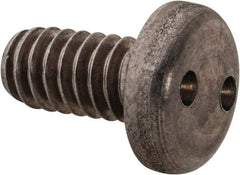 Made in USA - 1/4-20 UNC, 1/2" OAL Spanner Drive Machine Screw - Pan Head, Grade 18-8 Stainless Steel, Uncoated, Without Washer - Benchmark Tooling