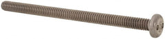 Made in USA - 1/4-20 UNC, 4" OAL Spanner Drive Machine Screw - Pan Head, Grade 18-8 Stainless Steel, Uncoated, Without Washer - Benchmark Tooling