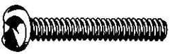 Made in USA - #6-32 UNC, 1/2" Length Under Head One Way Drive Machine Screw - Round Head, Grade 18-8 Stainless Steel, Uncoated, Without Washer - Benchmark Tooling