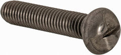 Made in USA - #10-32 UNF, 1" Length Under Head One Way Drive Machine Screw - Round Head, Grade 18-8 Stainless Steel, Uncoated, Without Washer - Benchmark Tooling