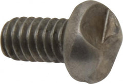 Made in USA - 1/4-20 UNC, 1/2" Length Under Head One Way Drive Machine Screw - Round Head, Grade 18-8 Stainless Steel, Uncoated, Without Washer - Benchmark Tooling