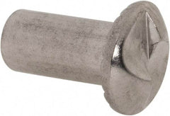 Value Collection - #10-24 Thread Screw & Barrel, Truss Head, One Way Drive, Stainless Steel Sex Bolt & Binding Post - 1/2" Length Under Head, 1/2" Long Barrel, Grade 18-8 - Benchmark Tooling