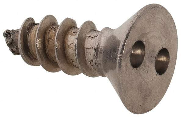 Made in USA - #8 Flat Head Spanner Sheet Metal Screw - Stainless Steel, 1/2" OAL, Grade 18-8 - Benchmark Tooling