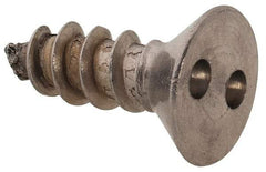 Made in USA - #8 Flat Head Spanner Sheet Metal Screw - Stainless Steel, 1/2" OAL, Grade 18-8 - Benchmark Tooling