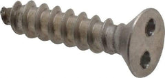 Made in USA - #8 Flat Head Spanner Sheet Metal Screw - Stainless Steel, 3/4" OAL, Grade 18-8 - Benchmark Tooling