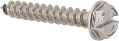 Value Collection - #10 Hex Washer Head Slotted Sheet Metal Screw - Stainless Steel, 1-1/4" Length Under Head, Grade 18-8 - Benchmark Tooling