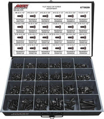 Value Collection - 965 Piece Alloy Steel Flat Head Cap Screws - #8-32 to 1/2-13 Thread - Benchmark Tooling