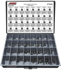 Value Collection - 710 Piece, #4-40 to #10-24, Alloy Steel Set Screw Assortment - Hex Head, Hex Socket Drive, 1/8 to 1" Long - Benchmark Tooling