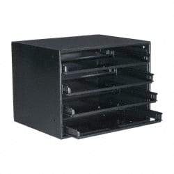 Durham - Small Parts Slide Rack Cabinet - 15-3/4" Deep x 15" Wide x 20" High - Benchmark Tooling