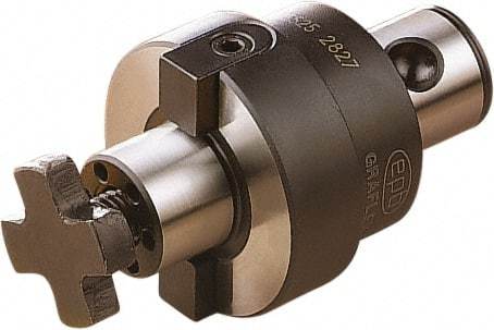 Seco - Graflex 7 Modular Connection 1-1/2" Pilot Diam Shell Mill Holder - 2" Flange to Nose End Projection, 3-1/2" Nose Diam, Through-Spindle Coolant - Exact Industrial Supply