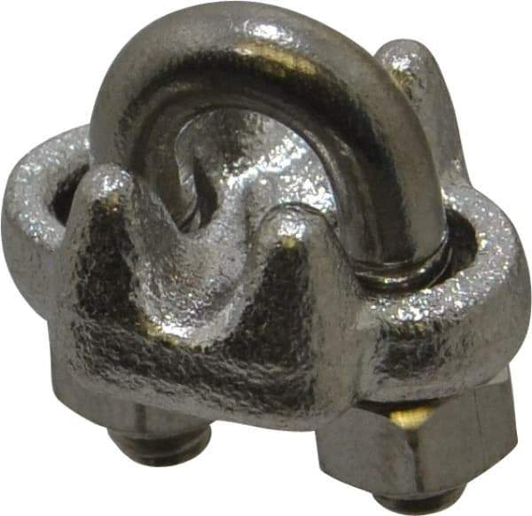 Campbell - 1/8" Wire Rope U-Bolt Clip - 316 Stainless Steel - Benchmark Tooling