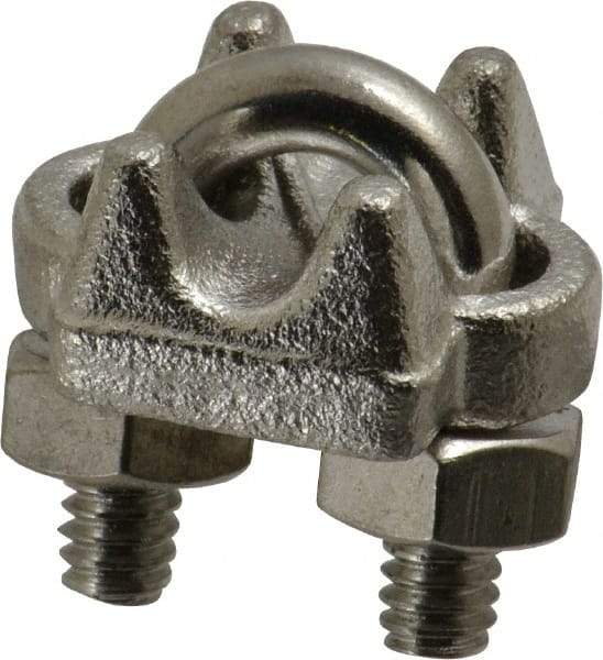 Campbell - 3/16" Wire Rope U-Bolt Clip - 316 Stainless Steel - Benchmark Tooling